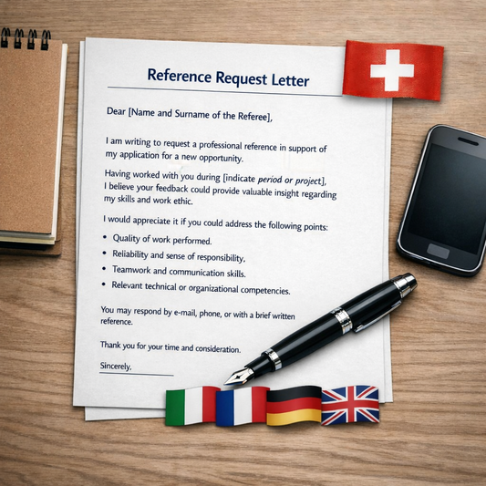 Lettre de Demande de Références