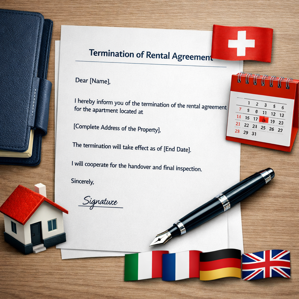 Lettera per Disdetta Locazione