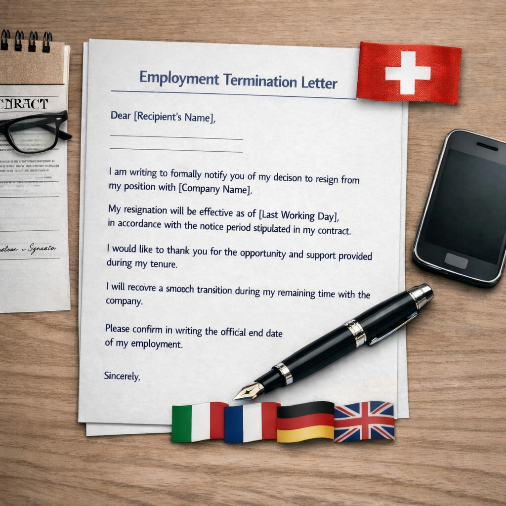 Lettera di Rescissione del Contratto di Lavoro